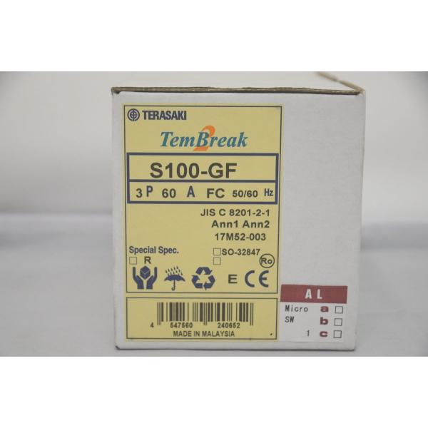 S100-GF 新品 寺崎電気産業 3P 60A 漏電遮