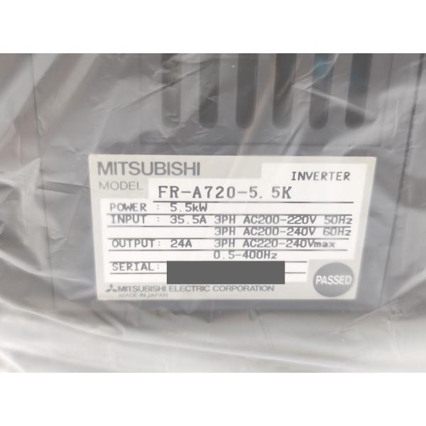 FR-A720-5.5K 三菱電機 箱マジック書込いたみあり 未使用 MEL