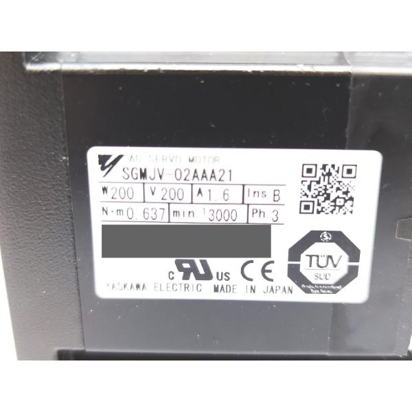 SGMJV-02AAA21 安川電機 本体サビあり 中古 電機 SGMJV-0