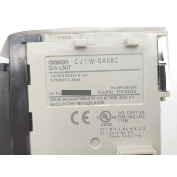 CJ1W-DA08C オムロン 中古か未使用か不明 CJ1シリーズ