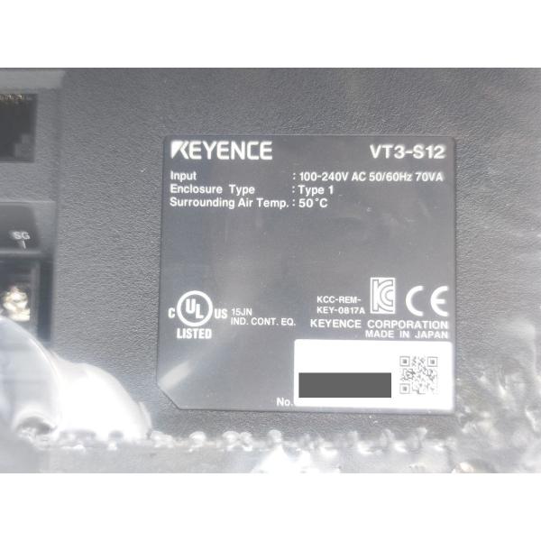 VT3-S12 キーエンス 箱汚れ・いたみあり 未使用 VT3-S