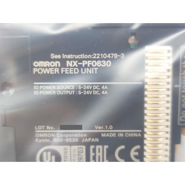 NX-PF0630 オムロン 箱いたみあり 新品 Ver.1.