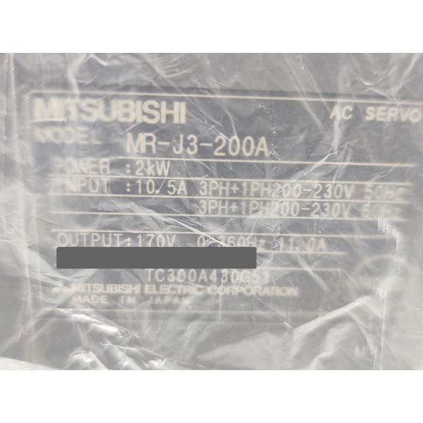 MR-J3-200A 三菱電機 箱いたみありたぶん未使用 2008年 M