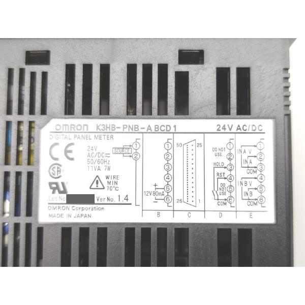 K3HB-PNB-ABCD1 オムロン 未使用 AC/DC24V Ver.1.