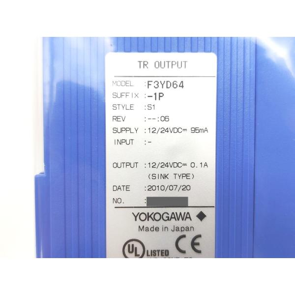 F3YD64-1P 横河電機 新品 電機