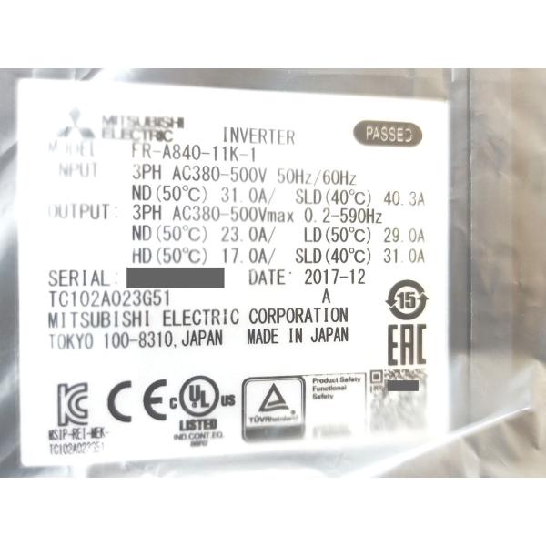 FR-A840-11K-1 三菱電機 箱汚れ・いたみあり 箱マジック書込あり