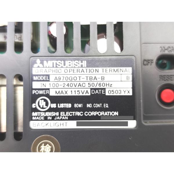 A970GOT-TBA-B 三菱電機 電源のみ動作確認済 本体かなり汚れ 中古