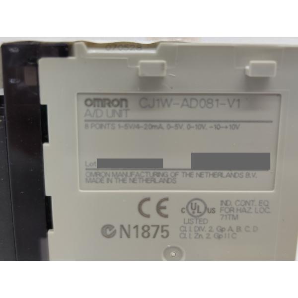 CJ1W-AD081-V1 オムロン 中古 CJ1W-AD081-V CJ1シ