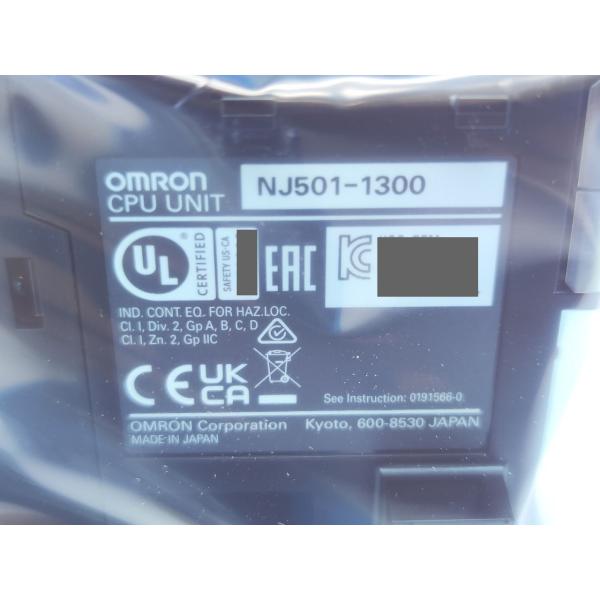NJ501-1300 オムロン 新品 箱いたみあり Ver.1.