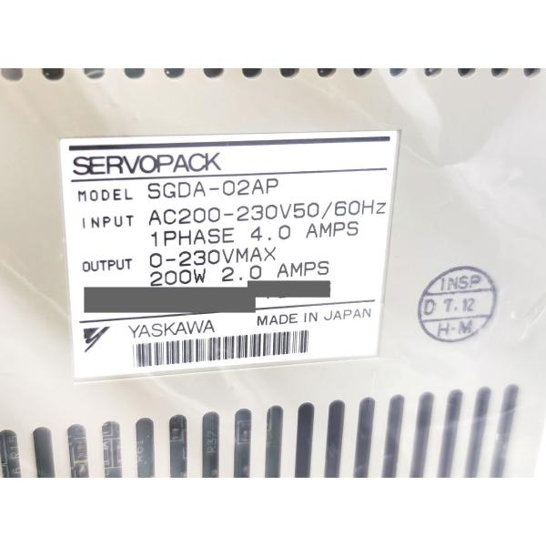 SGDA-02AP 安川電機 箱いたみあり 未使用 電機