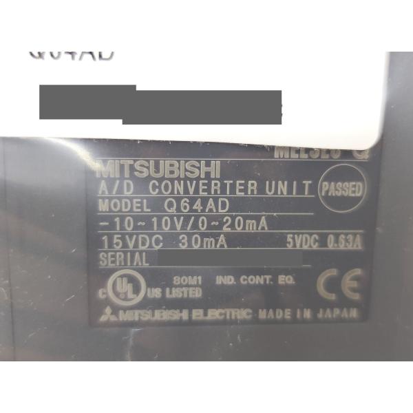 Q64AD 三菱電機 2015年 新品 シーケンサ MELSE
