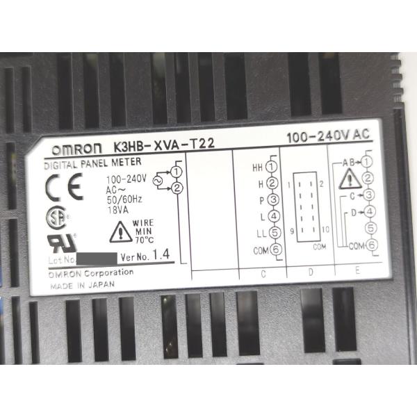 K3HB-XVA-T22 オムロン 箱いたみあり 中古か未使用か不明 AC1
