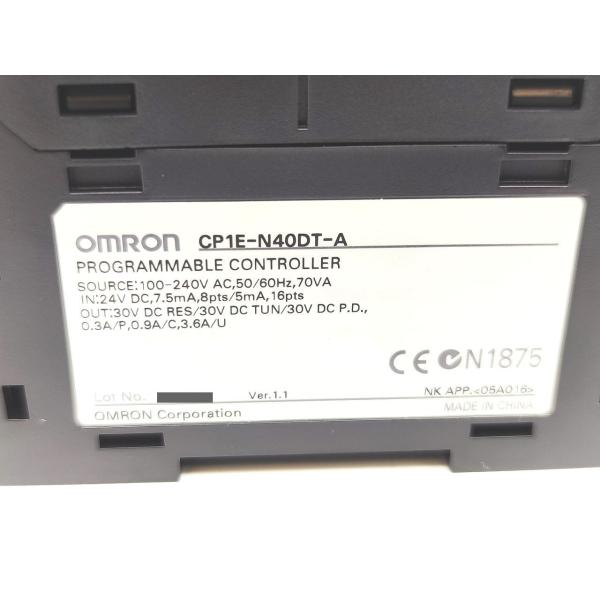 CP1E-N40DT-A オムロン 中古 CP1シリーズ