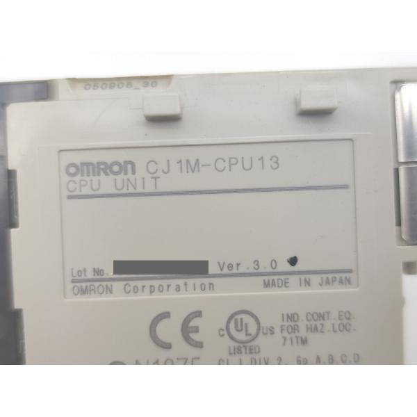 CJ1M-CPU13 オムロン 箱汚れ・いたみあり 未使用 Ver.3.