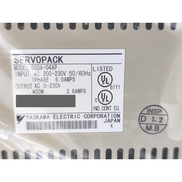 SGDA-04AP 安川電機 箱いたみあり 未使用 電機