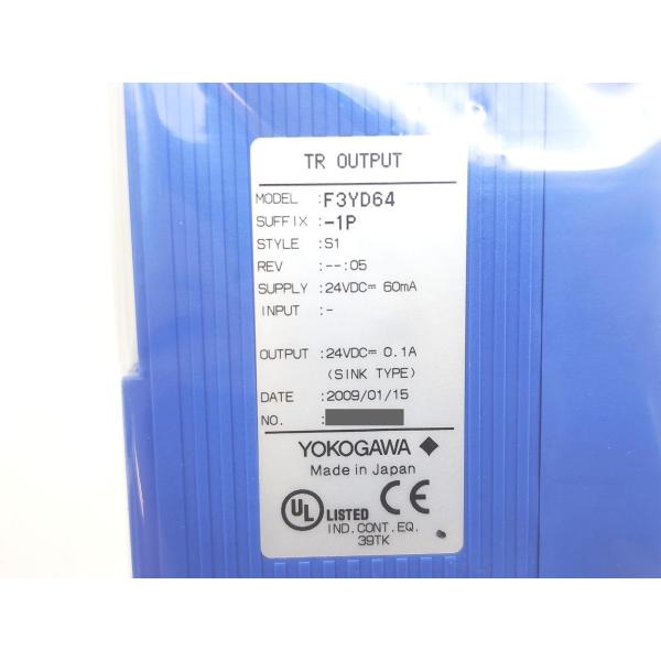 F3YD64-1P 横河電機 箱いたみあり 未使用 電機