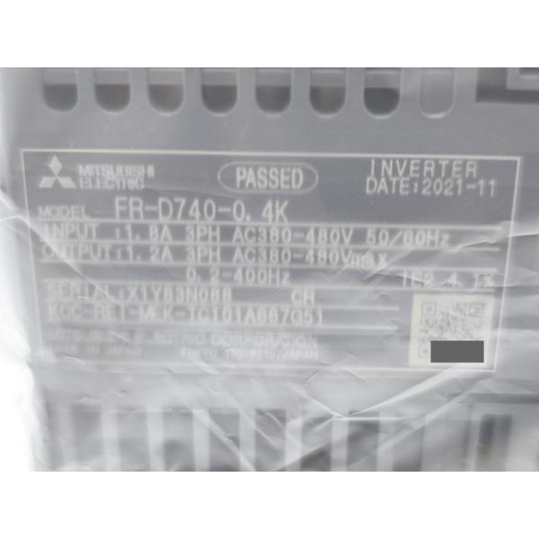 FR-D740-0.4K 三菱電機 箱汚れ・いたみあり 2021年 新品