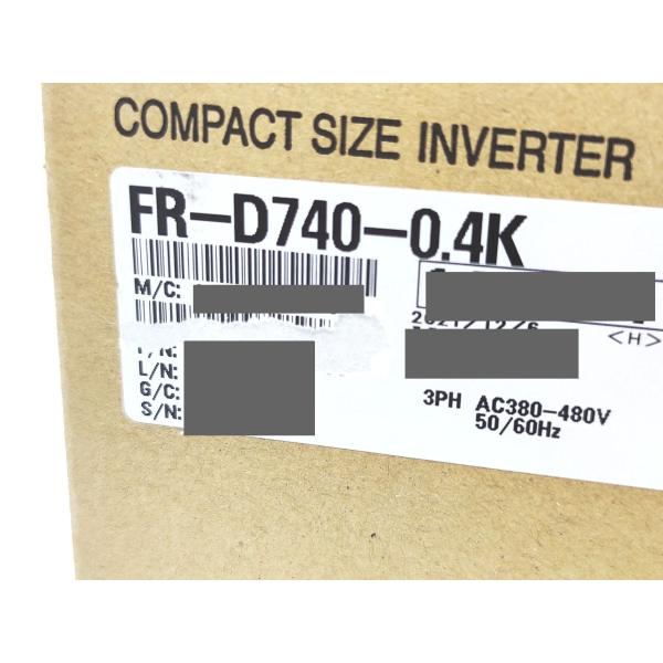 FR-D740-0.4K 三菱電機 箱汚れ・いたみあり 2021年 新品