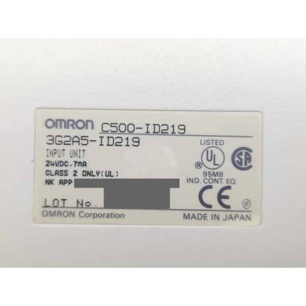 C500-ID219 オムロン 箱マジック書込いたみあり 開封済み 未使