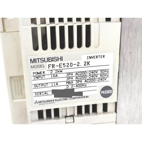 FR-E520-2.2K 三菱電機 中古 FRシリーズ インバータ