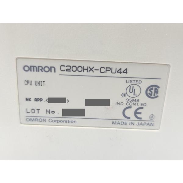 C200HX-CPU44 オムロン 中古 C200HW-COM04-V1セッ