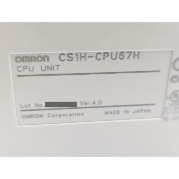 CS1H-CPU67H オムロン 箱マジック書込いたみあり 箱開封済み 未